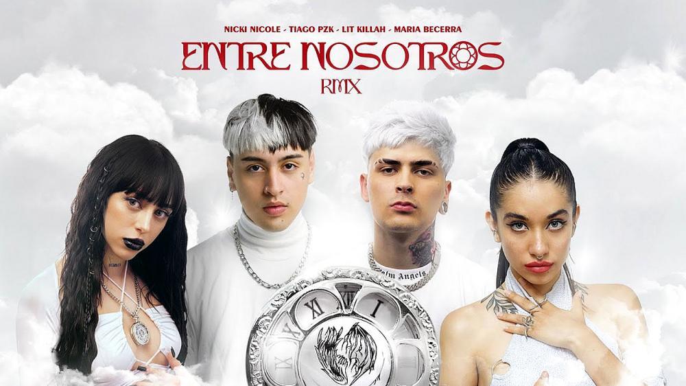 скачать клип Tiago PZK, LIT killah, Maria Becerra, Nicki Nicole - Entre Nosotros