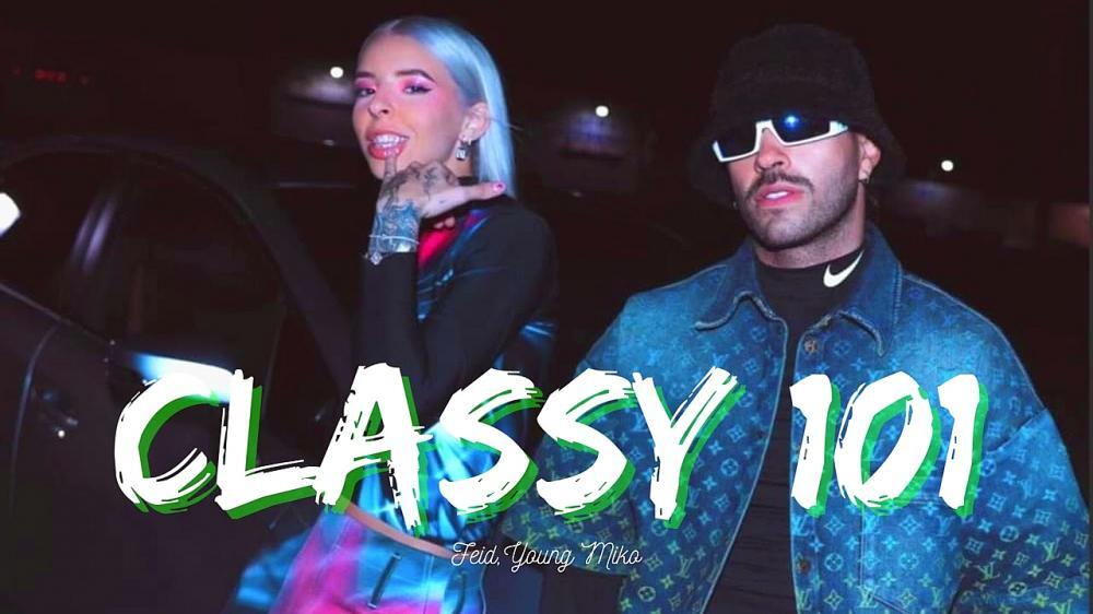 скачать клип Feid and Young Miko - Classy 101